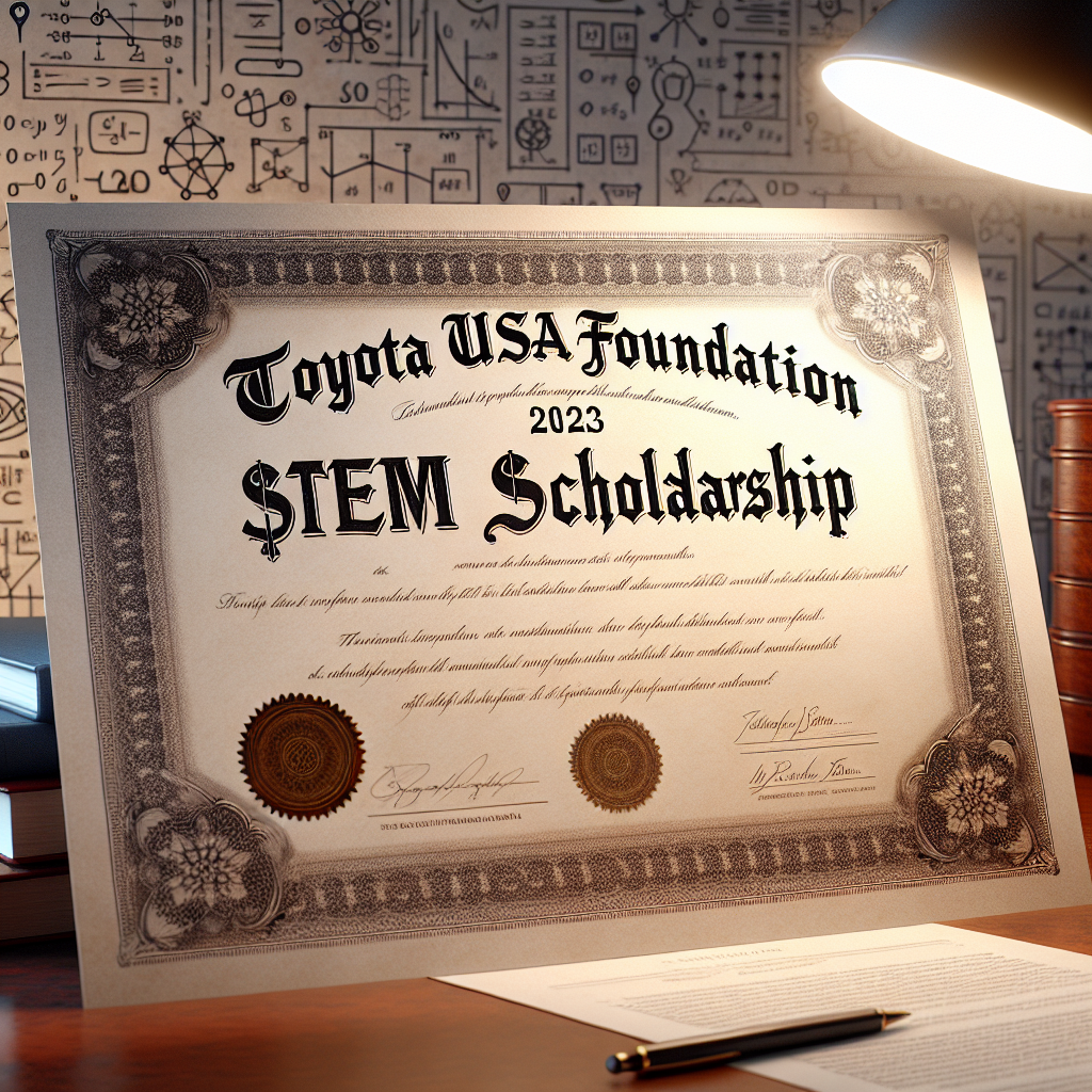 Toyota USA Foundation STEM Scholarship 2023, $20,000 Award in America